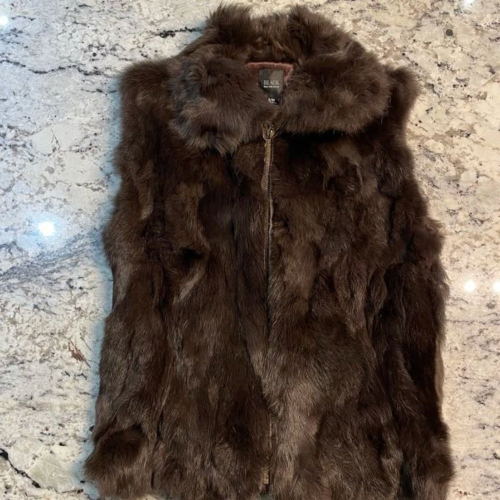 Saks Fifth Avenue Black Label Fur Vest